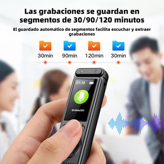 GONIKLI F1 Grabadora Digital MP3 64GB Activada Voz