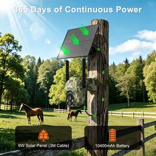 LEMNOI S106 Cámara 4G Solar PTZ 2K Exterior IP66