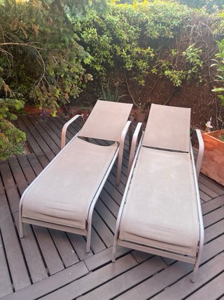 2 Tumbonas de jardín