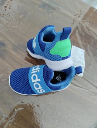 Tenis Adidas Niños Azul y Verde