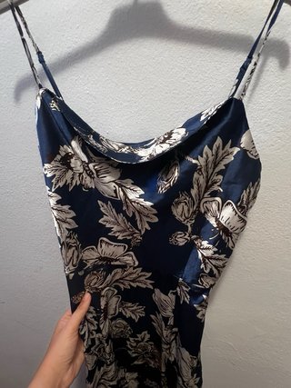 Vestido Shein satinado estampado floral Talla S