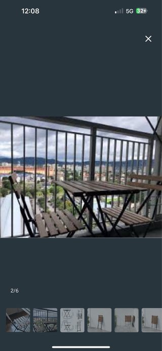 Conjunto 2 sillas y mesa plegable TARNO