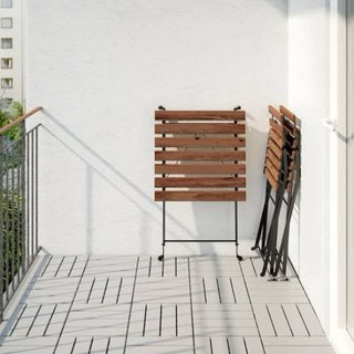 Conjunto 2 sillas y mesa plegable madera TARNO