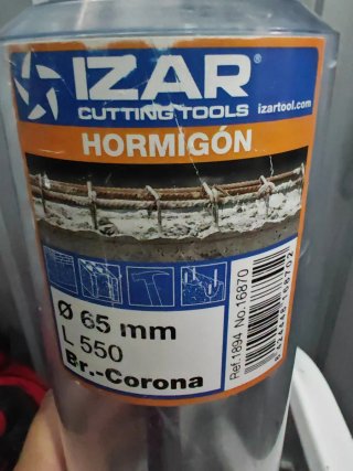 Broca Diamante IZAR Hormigón 65mm