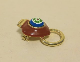 LAURA BIAGIOTTI SPILLA Vintage CUORE MURRINA