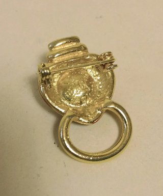 LAURA BIAGIOTTI SPILLA Vintage CUORE MURRINA