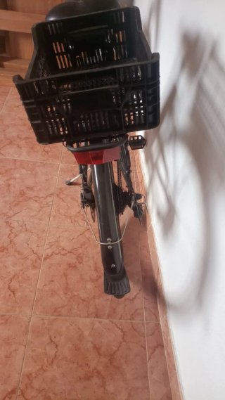Bici Eléctrica Momo Negra, acelerador en el puño