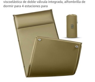 Colchoneta de camping inflable dual-use