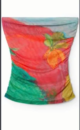 Top Desigual Bandeau Talla L Estampado