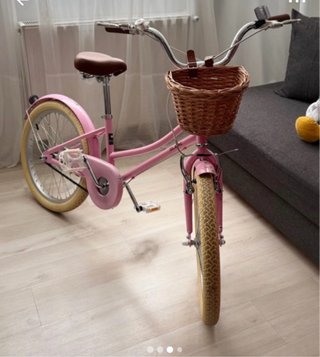Bicicleta rosa vintage
