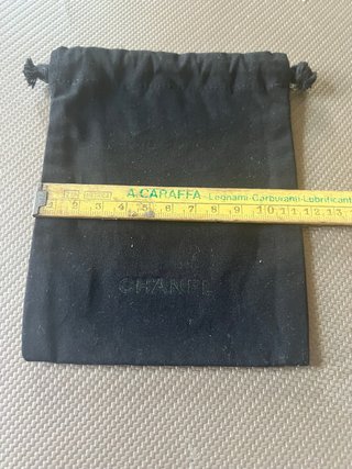 Sacchetto Chanel nero in tessuto