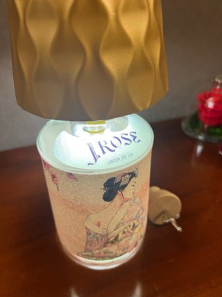 Lampada Jrose Gin Artigianale Oro Rosa