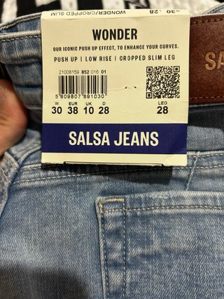 Pantalón Salsa Jeans Talle 38 Azul