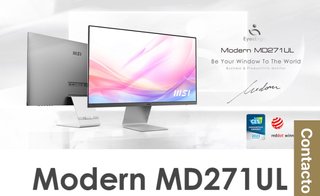Monitor MSI Modern MD271UL Argento/Bianco