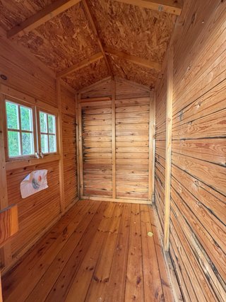 Casa de madera infantil rosa