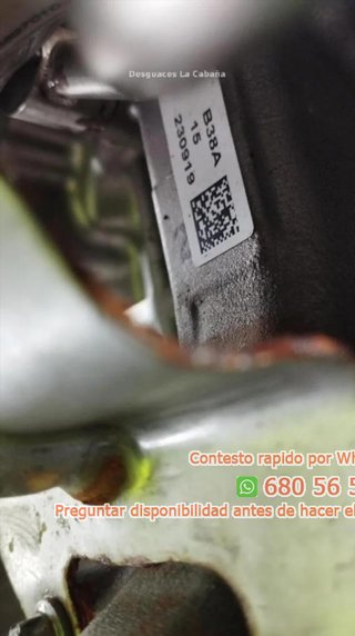 Motor completo bmw cabap22165084 b38a15a Ref:87245
