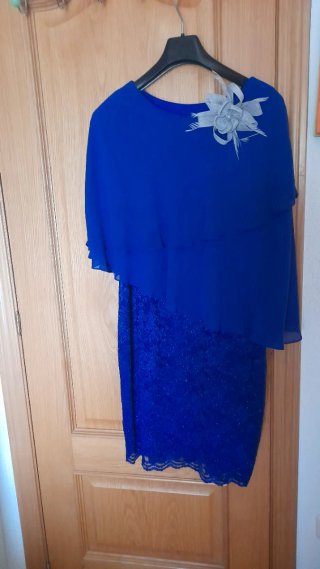 Vestido azul invitada boda,bautizo,comunión