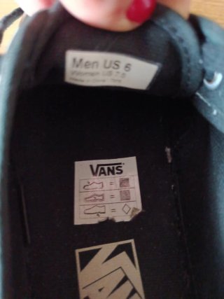 Zapatillas Vans Negras Brillantes Talla 39