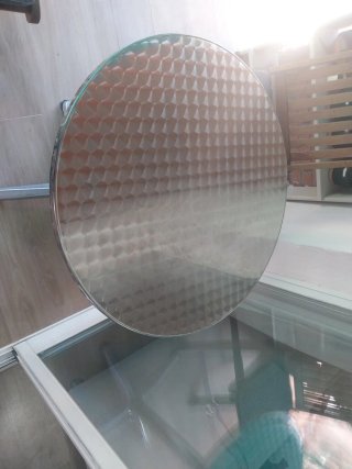 Mesa bistró redonda aluminio terraza Ø70