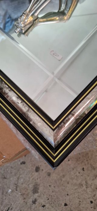Quadro specchio Gesù placcato argento