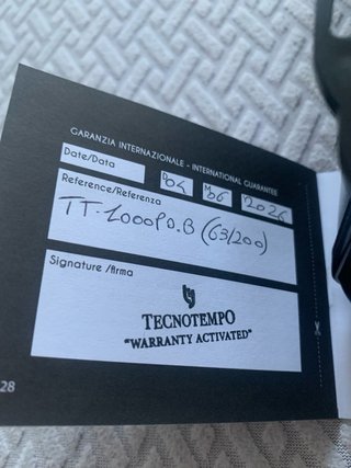 Tecnotempo Reloj Edición Limitada Negro Naranja