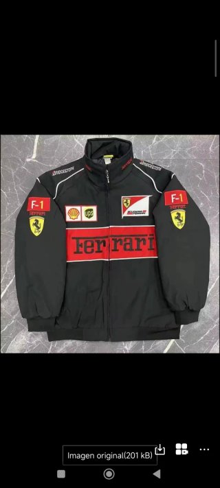 Giubbotto Ferrari F1 Nero e Rosso