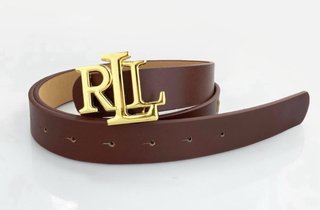 Cinturón Lauren Ralph Lauren Marrón Hebilla Dorada