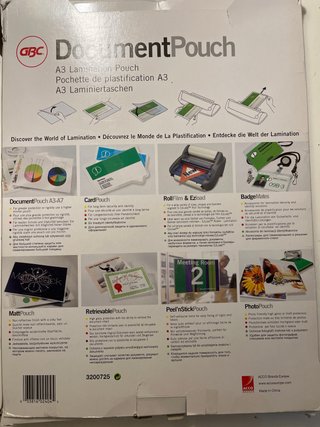 Laminas Plastificar A3 GBC 100uds