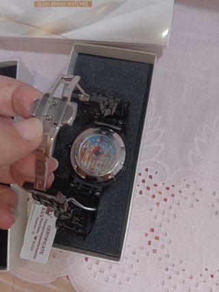 Reloj OLEVS Automático Hombre Negro/Dorado