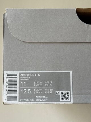 Nike Air Force 1 Low ‘Black White’