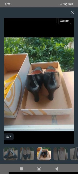Zapatos negro tacón 37