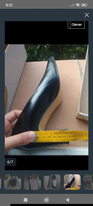 Zapatos negro tacón 37