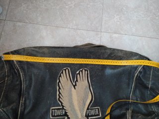 Cazadora Cuero Vintage Negra desgastada