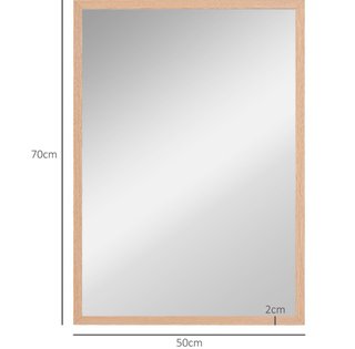 Espejo Baño Madera 50x70 cm