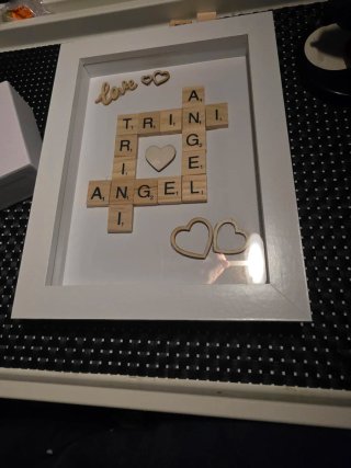 Cuadro personalizado nombres scrabble
