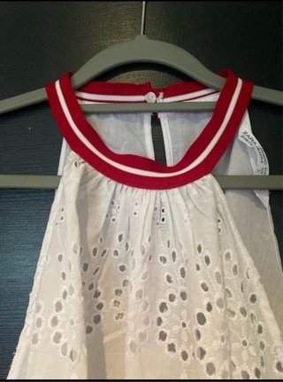 Top halter blanco Zara con encaje