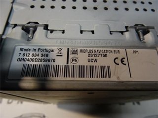 Modulo navegacion opel 7612034346