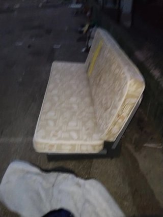 Somier cama metálico con láminas de madera