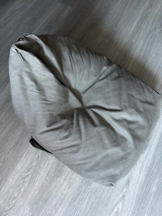 Puff Zara Home Gris Tela