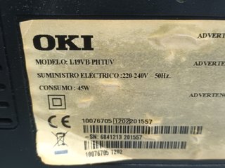 TELEVISION OKI DE 19 PULGADAS