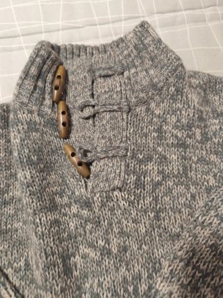 Jersey de lana hombre gris