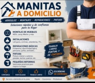 Manitas a domicilio  Pintura,montajes reparaciones