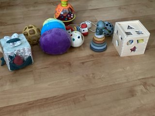 Lote Juguetes Bebé 0 meses - 2 años sábanas y bibe