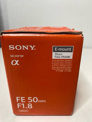 : Objetivo Sony FE 50mm F1.8 Montura E