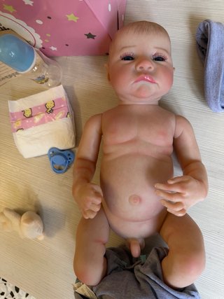 Bambola reborn bimbo con orsetti
