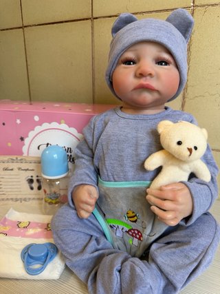 Bambola reborn bimbo con orsetti