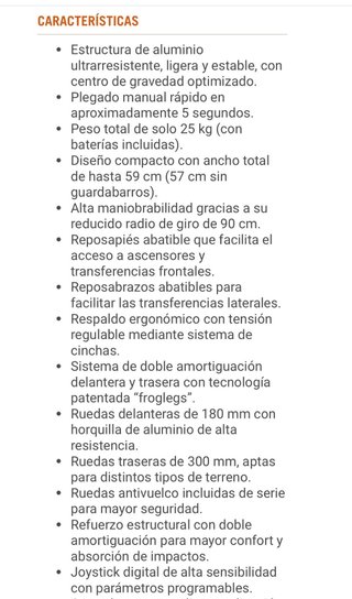 Silla Eléctrica SPA Plegable con mando acompañante