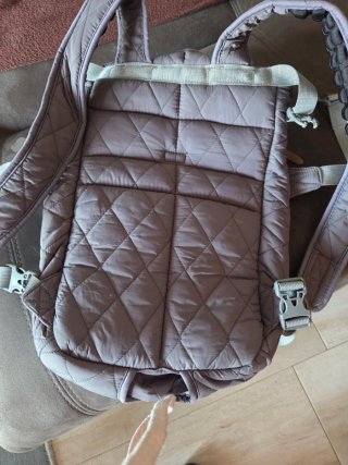 Cochecito para perros y bolso rojo