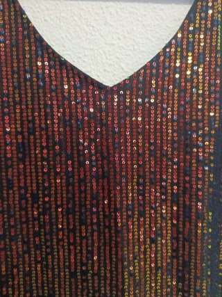 Blusa lentejuelas fiesta multicolor