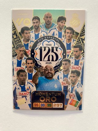 Carta especial RCD Espanyol Momentum Oro 125